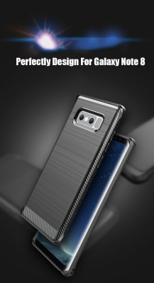 Силиконови гърбове Силиконови гърбове за Samsung Силиконов гръб ТПУ Карбон за Samsung Galaxy Note 8 N950F черен